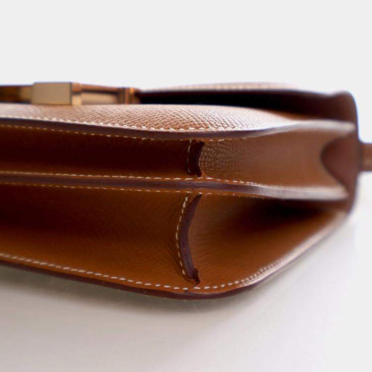 مملوكة مسبقًا Hermes Gold Epsom Constance 18