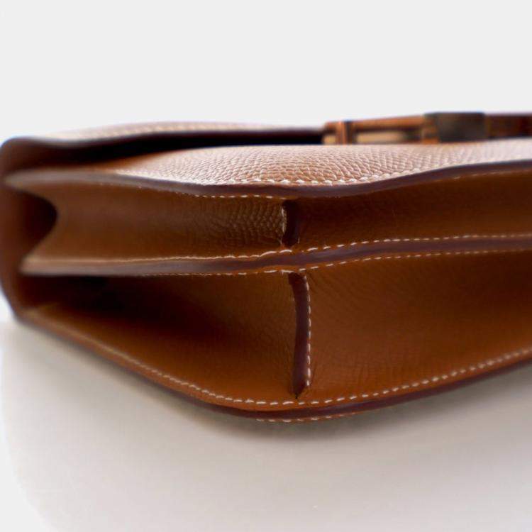 مملوكة مسبقًا Hermes Gold Epsom Constance 18