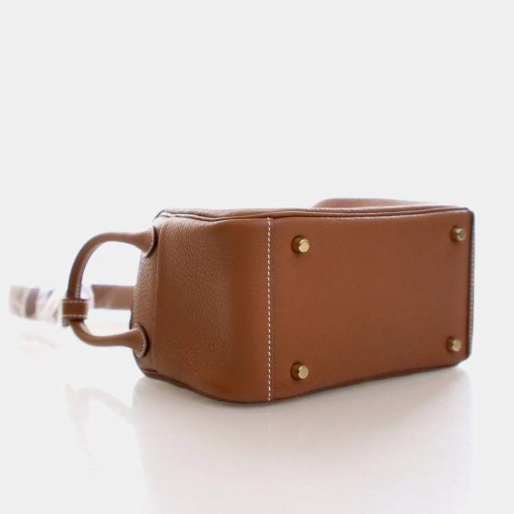 Pre Owned Hermes Gold Clemence Mini Lindy 20