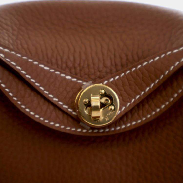 Pre Owned Hermes Gold Clemence Mini Lindy 20