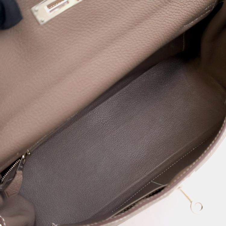 Pre Owned Hermes Etoupe Togo Kelly 32