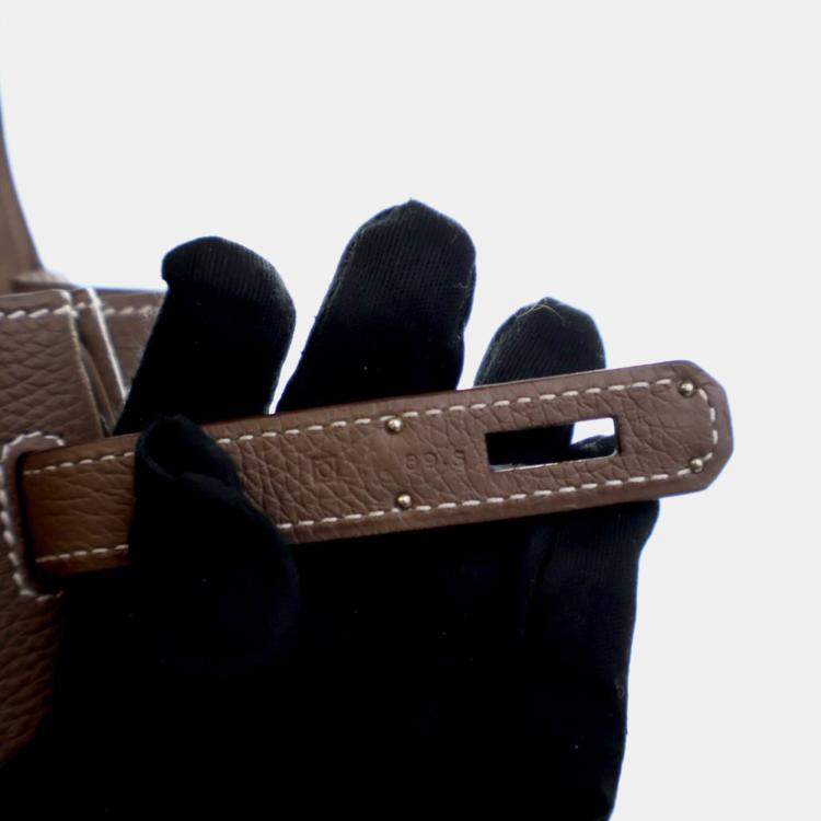 Pre Owned Hermes Etoupe Togo Kelly 32