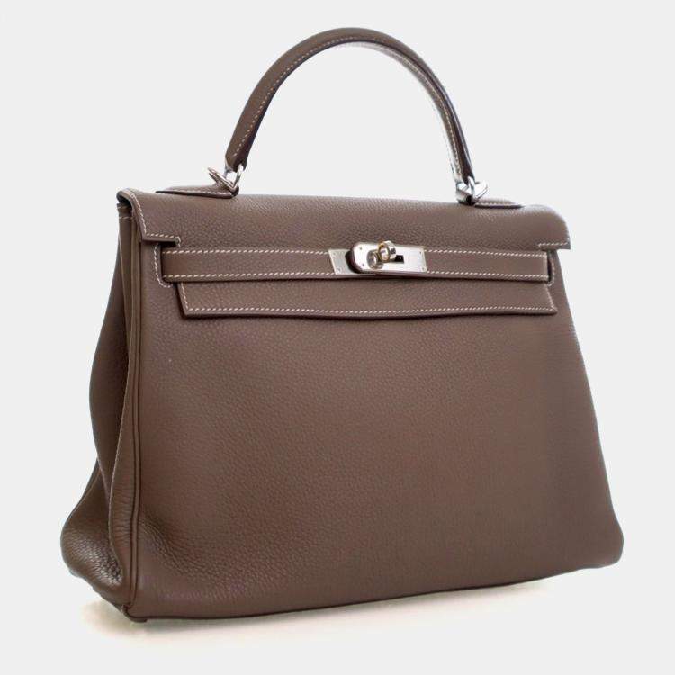 Pre Owned Hermes Etoupe Togo Kelly 32