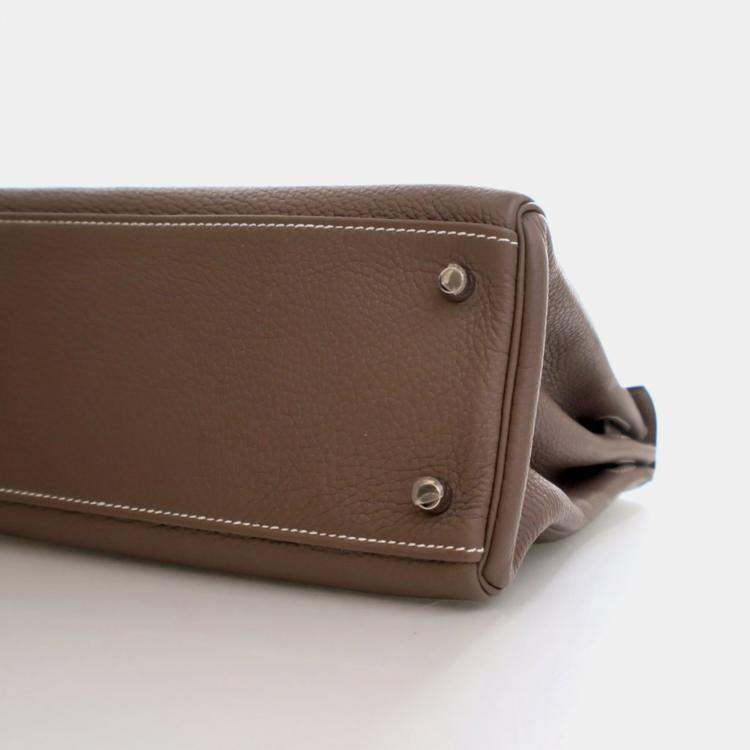 Pre Owned Hermes Etoupe Togo Kelly 32