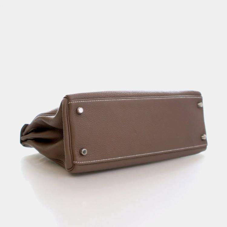 Pre Owned Hermes Etoupe Togo Kelly 32