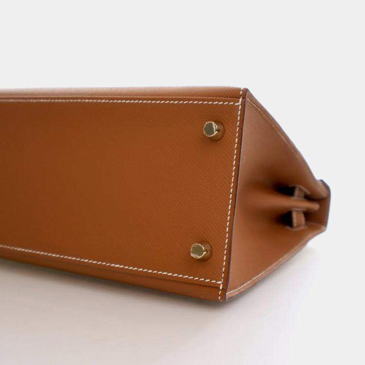 Pre Owned Hermes Gold Epsom Sellier Kelly 28