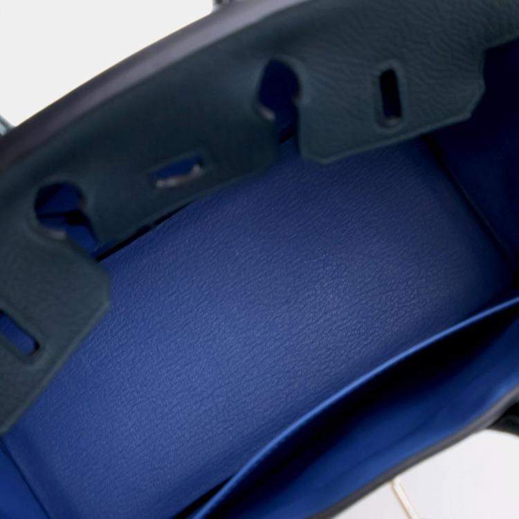 Pre Owned Hermes Vert Cypres Togo Officier Birkin 25