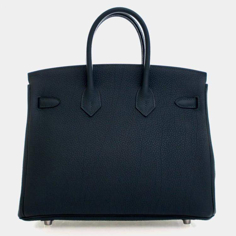 Pre Owned Hermes Vert Cypres Togo Officier Birkin 25