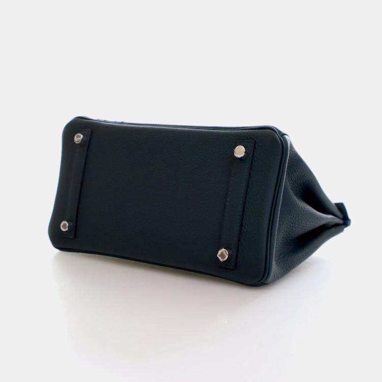 Pre Owned Hermes Vert Cypres Togo Officier Birkin 25