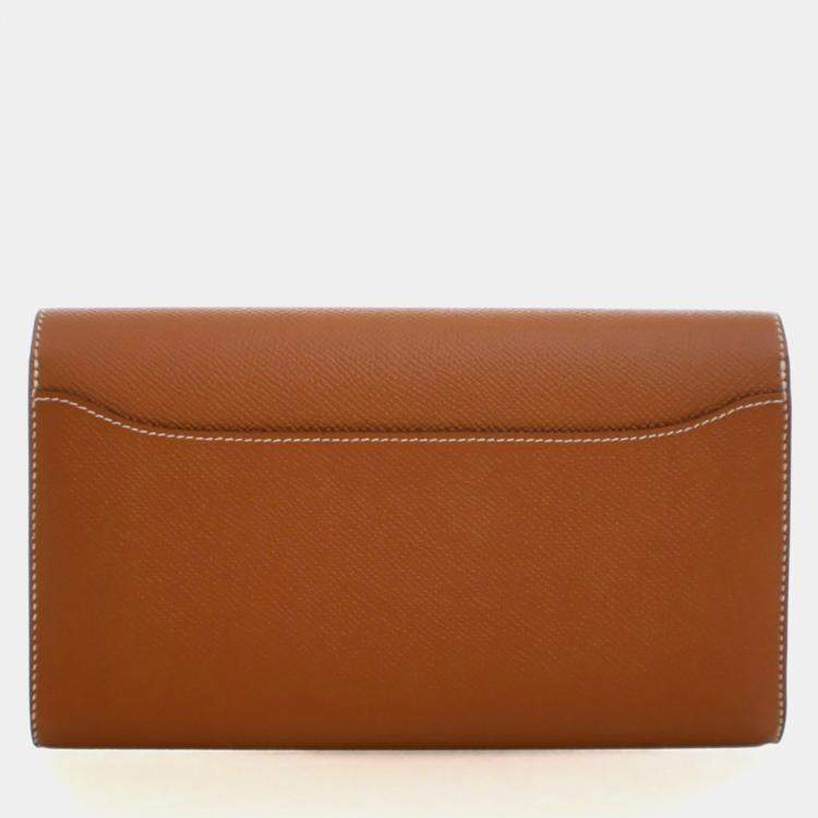 مملوكة مسبقًا Hermes Gold Epsom Constance Long Wallet