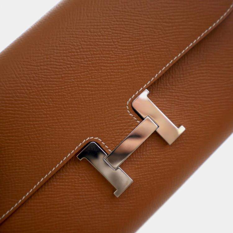 مملوكة مسبقًا Hermes Gold Epsom Constance Long Wallet