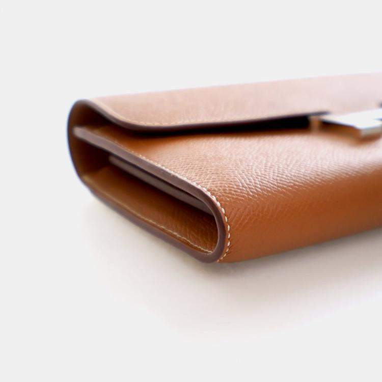 مملوكة مسبقًا Hermes Gold Epsom Constance Long Wallet