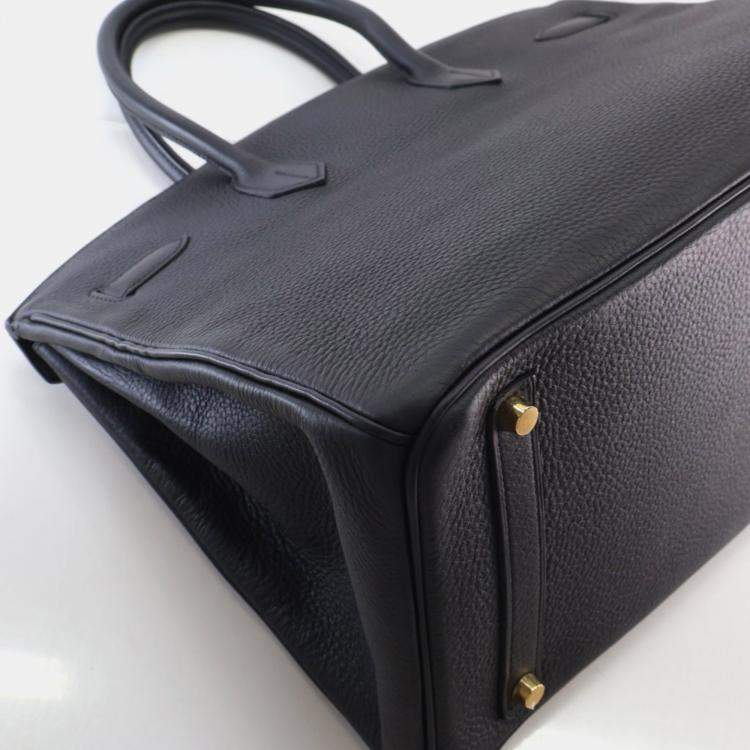 Pre Owned Hermes Noir Togo Birkin 35