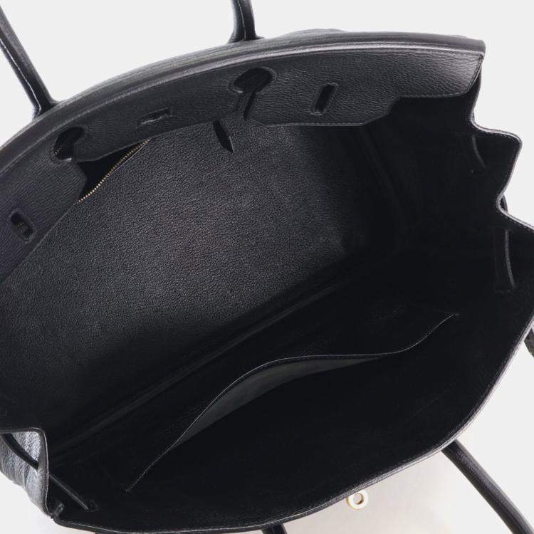 Pre Owned Hermes Noir Togo Birkin 35
