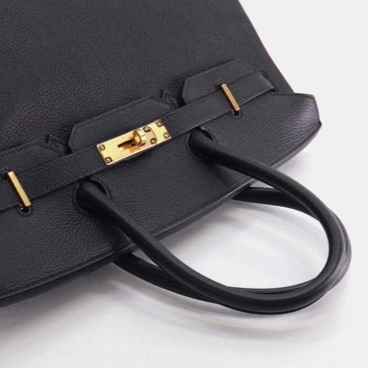 Pre Owned Hermes Noir Togo Birkin 35