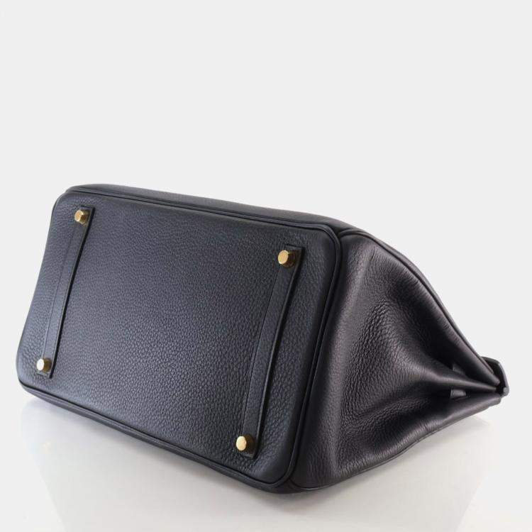 Pre Owned Hermes Noir Togo Birkin 35