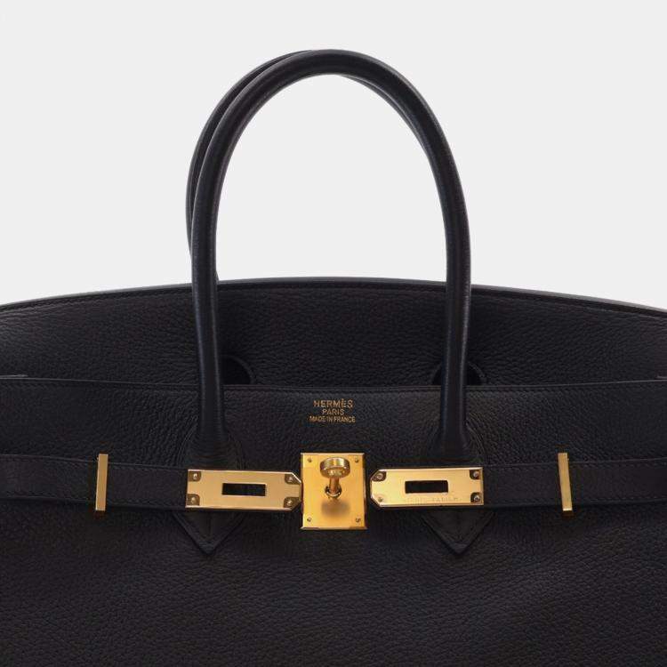 Pre Owned Hermes Noir Togo Birkin 35