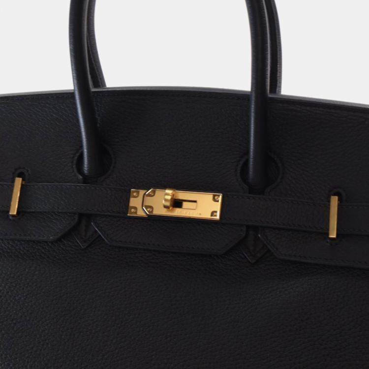 Pre Owned Hermes Noir Togo Birkin 35