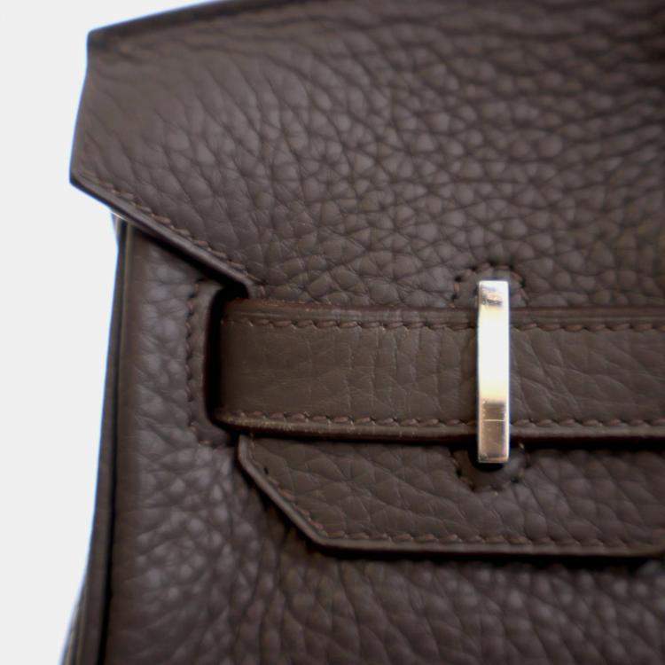 Pre Owned Hermes Gris Etain Togo Birkin 30