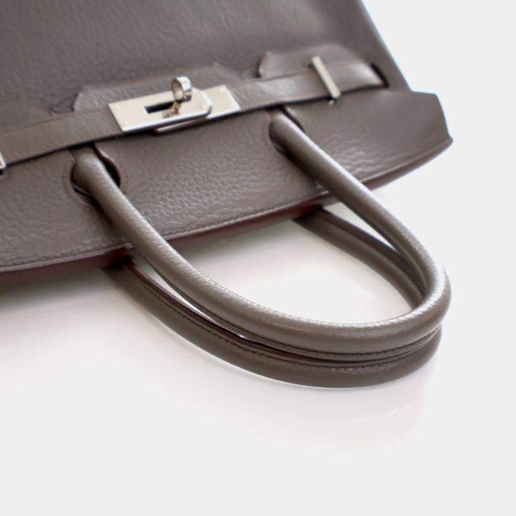 Pre Owned Hermes Gris Etain Togo Birkin 30