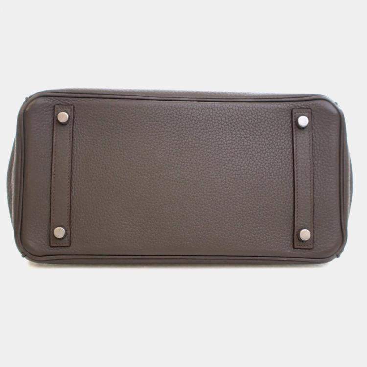 Pre Owned Hermes Gris Etain Togo Birkin 30