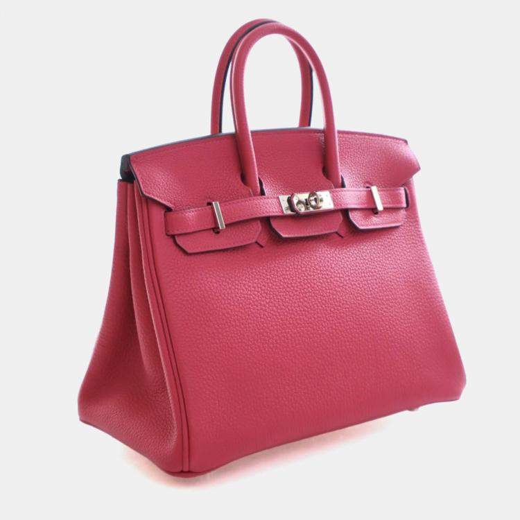 Pre Owned Hermes Rose Mexico Togo Birkin 25