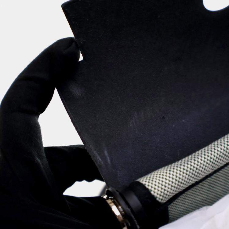 Pre Owned Hermes Vert Moyen Military Toile Herbag Zip 20