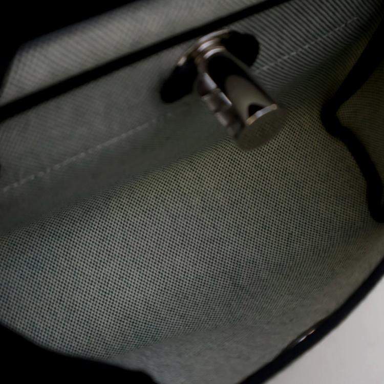 Pre Owned Hermes Vert Moyen Military Toile Herbag Zip 20