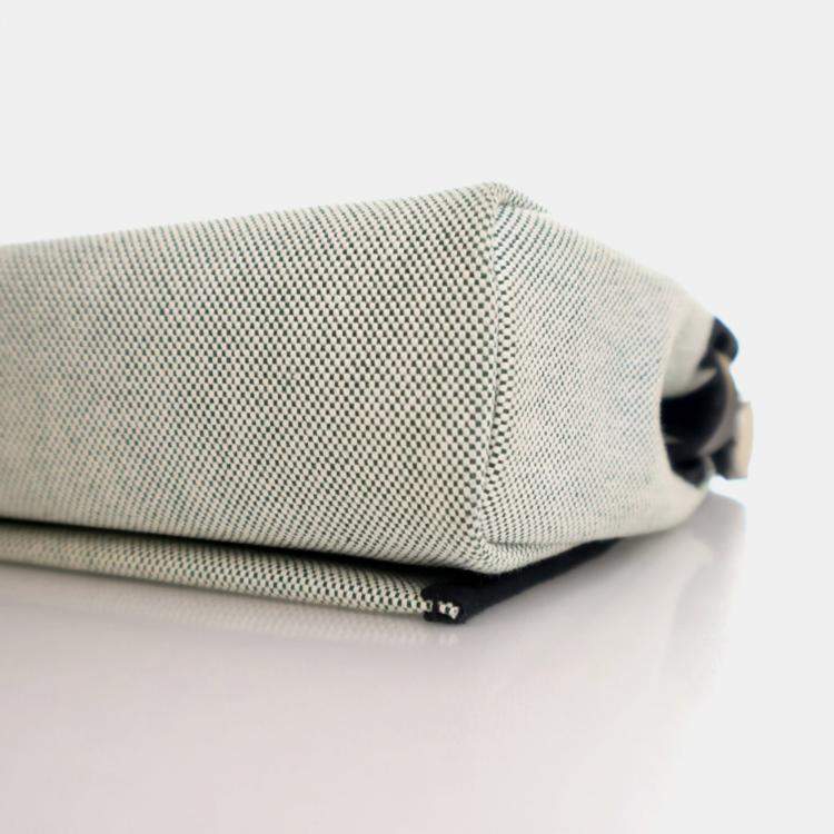 Pre Owned Hermes Vert Moyen Military Toile Herbag Zip 20