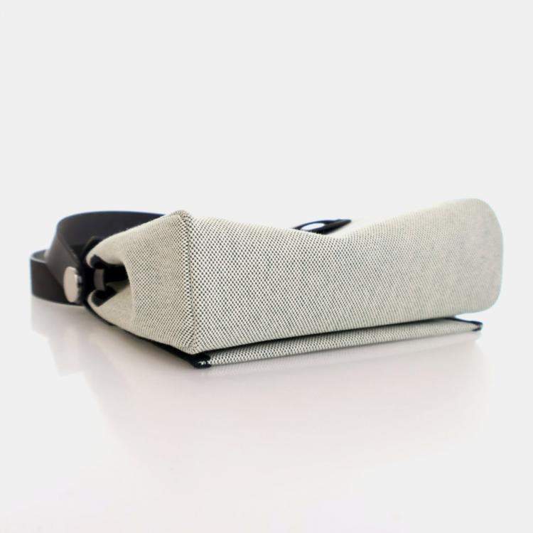 Pre Owned Hermes Vert Moyen Military Toile Herbag Zip 20