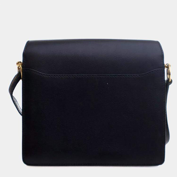 Pre Owned Hermes Noir Evercolor Mini Roulis 18