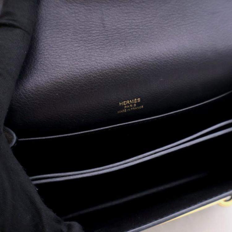 Pre Owned Hermes Noir Evercolor Mini Roulis 18