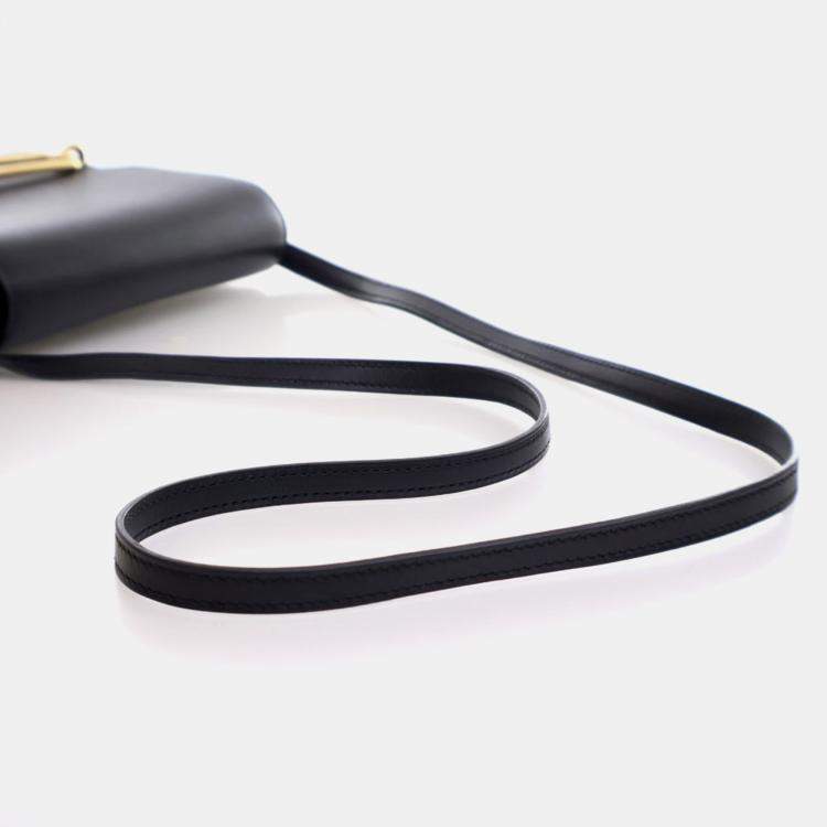 Pre Owned Hermes Noir Evercolor Mini Roulis 18