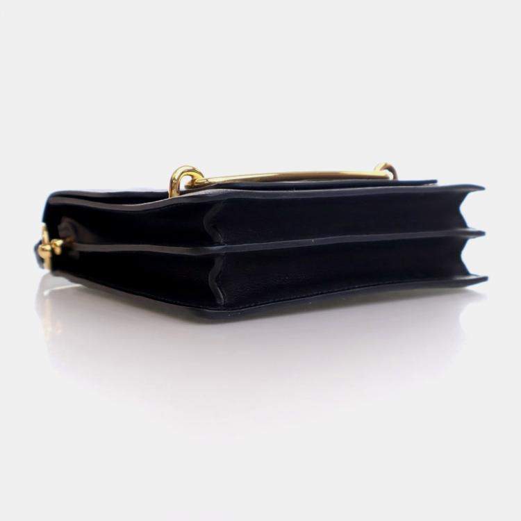 Pre Owned Hermes Noir Evercolor Mini Roulis 18