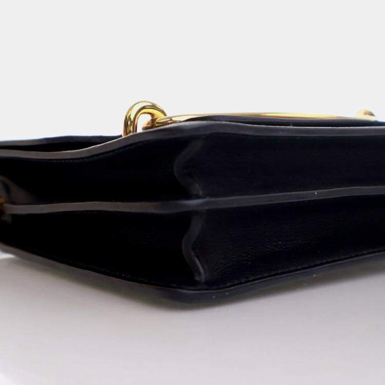 Pre Owned Hermes Noir Evercolor Mini Roulis 18