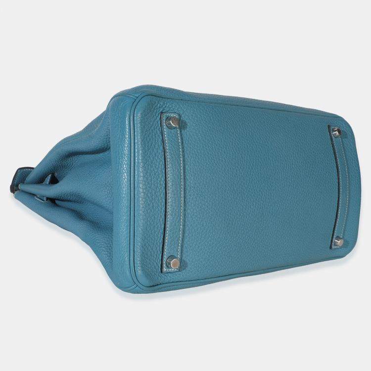 مملوكة مسبقًا Hermes Bleu Jean Togo Birkin 35 PHW