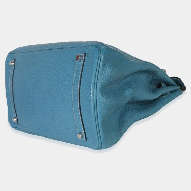 مملوكة مسبقًا Hermes Bleu Jean Togo Birkin 35 PHW