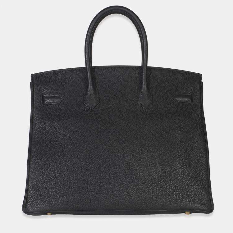 Pre Owned Hermes Black Togo Birkin 35 GHW