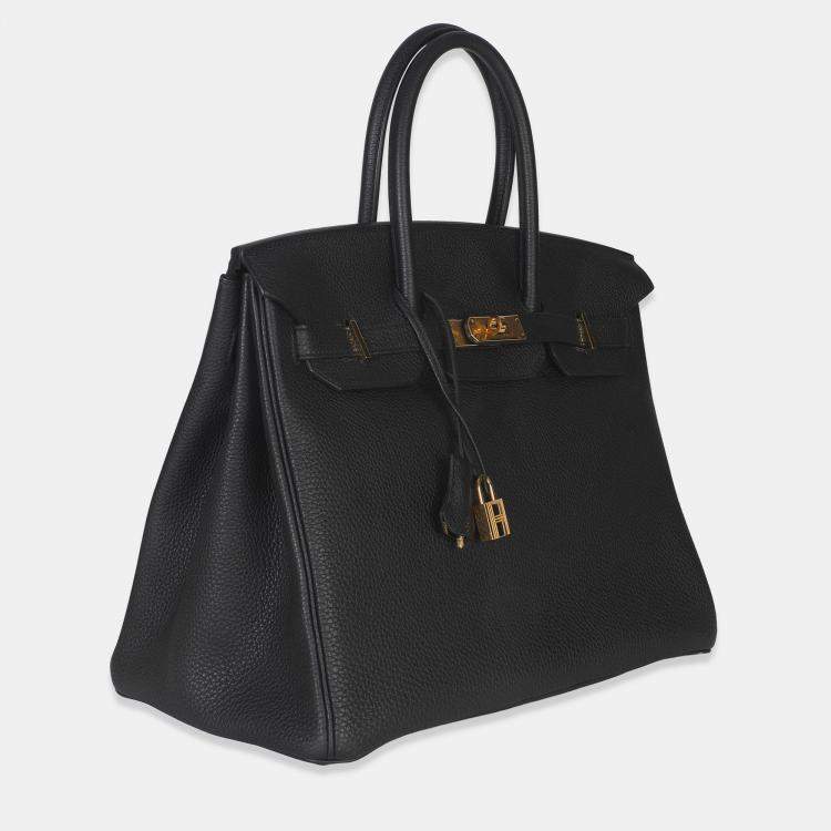 Pre Owned Hermes Black Togo Birkin 35 GHW