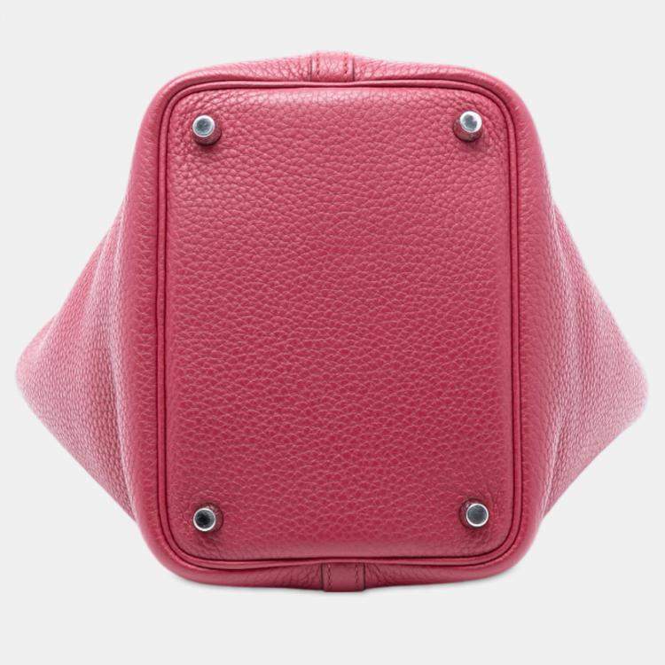 مملوكة مسبقًا Hermes Red Clemence Picotin Lock 18