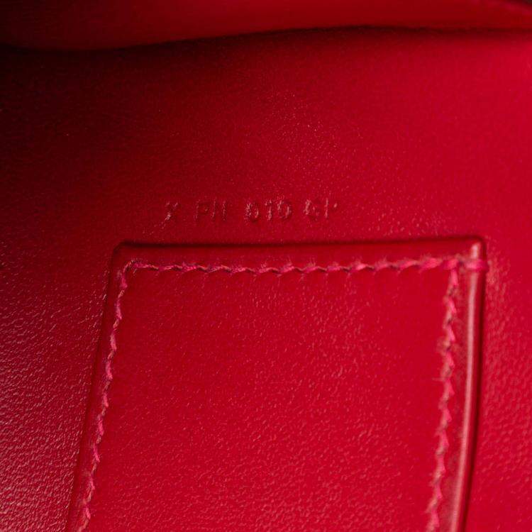 Pre Owned Hermes Red Tadelakt Egee Clutch