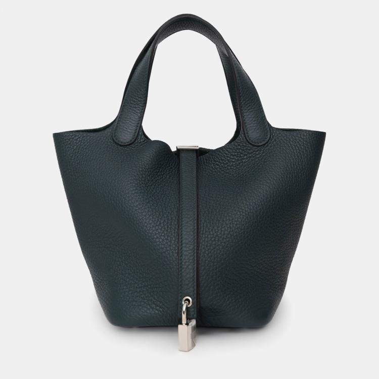 Pre Owned Hermes 2021 Cypress Vert Clemence Picotin 18