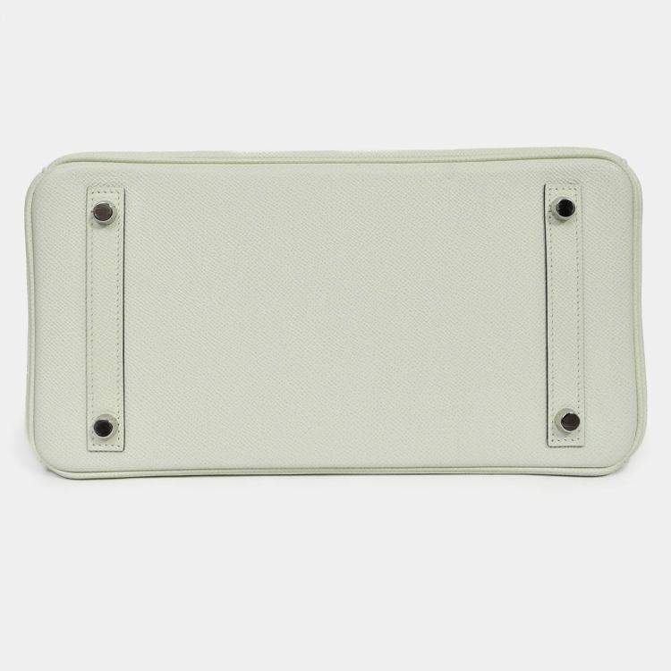 Pre Owned Hermes 2023 Vert Fizz Epsom Leather Birkin 30