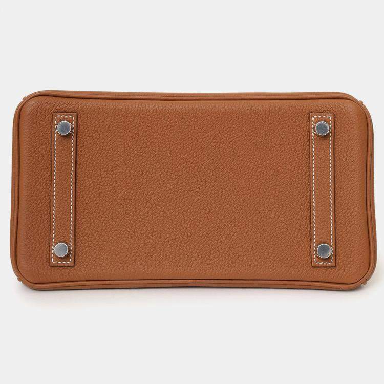 مملوكة مسبقًا Hermes 2025 Gold Togo Leather Birkin 25 PHW