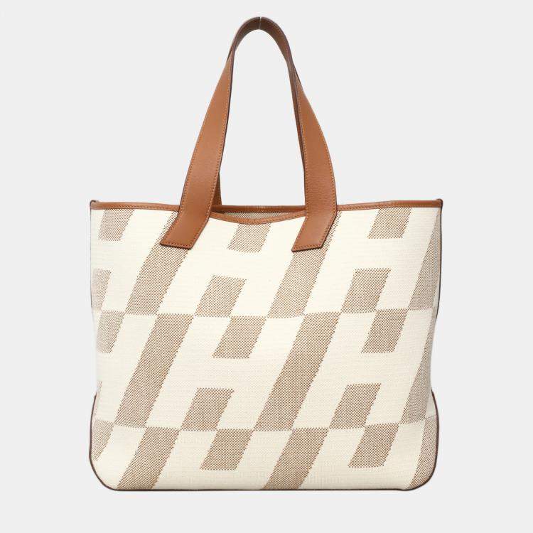 Pre Owned Hermes Cabas H en Biais 40 Multicolor  Bag
