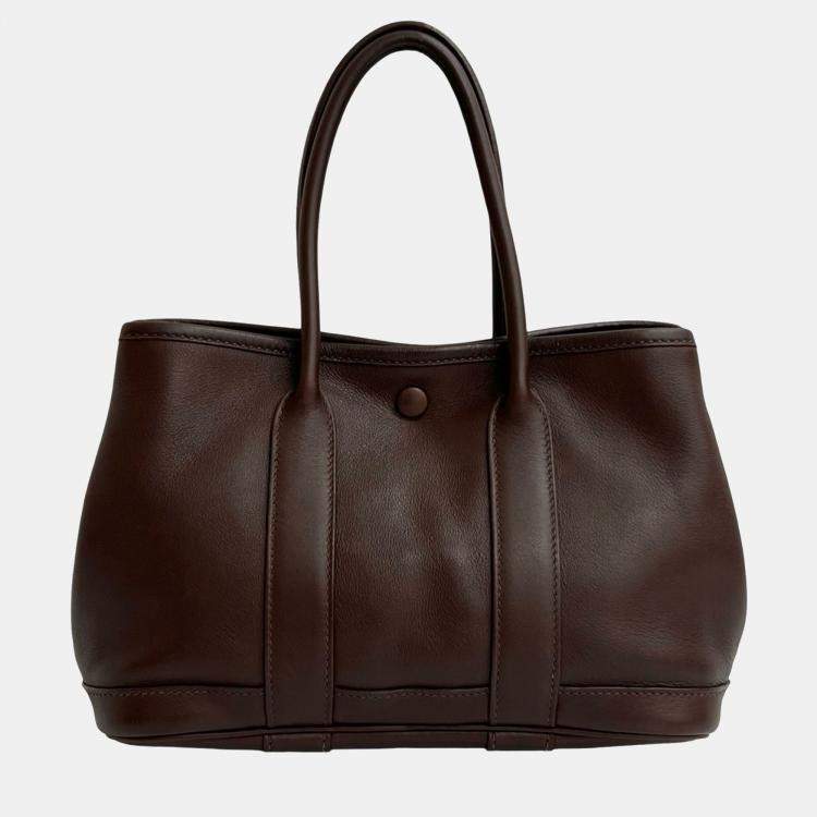 Pre Owned Hermes Brown Swift and Silk Bolduc Twilly Garden Party 23