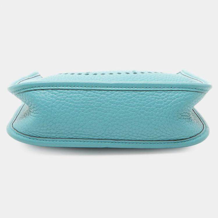 Pre Owned Hermes Blue Clemence Evelyne Amazone TPM