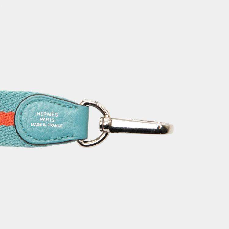 Pre Owned Hermes Blue Clemence Evelyne Amazone TPM