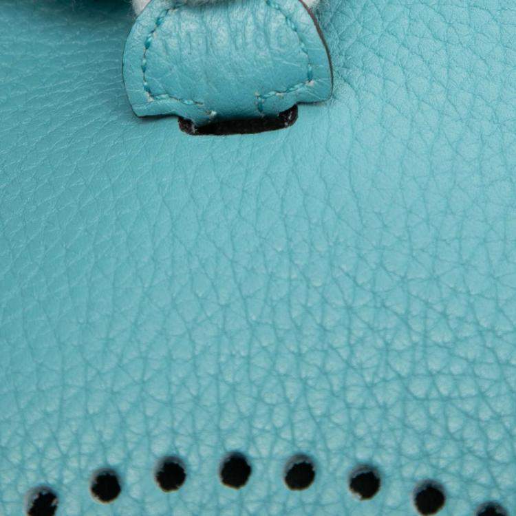 Pre Owned Hermes Blue Clemence Evelyne Amazone TPM