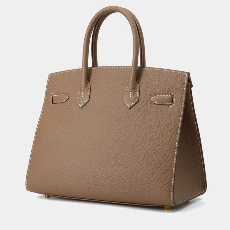 Pre Owned Hermes Birkin Sellier Etoupe Epsom Size 30
